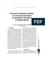 Proceso de Innovación Educativa PDF