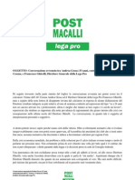 Conversazione Gessa-Ghirelli + Riferimenti Normativi Lega Pro