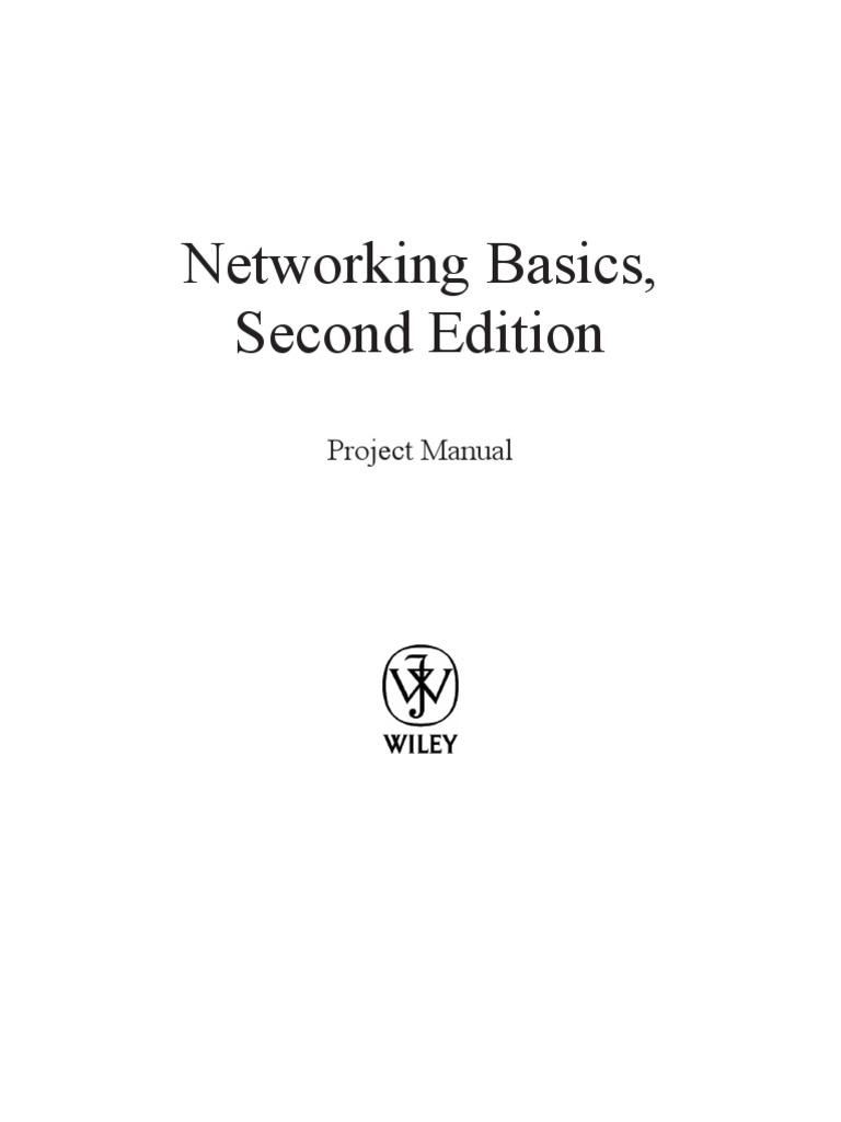 Networking Basics, Second Edition: Project Manual | PDF