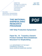 Generic product-oriented WBS for shipbuilding