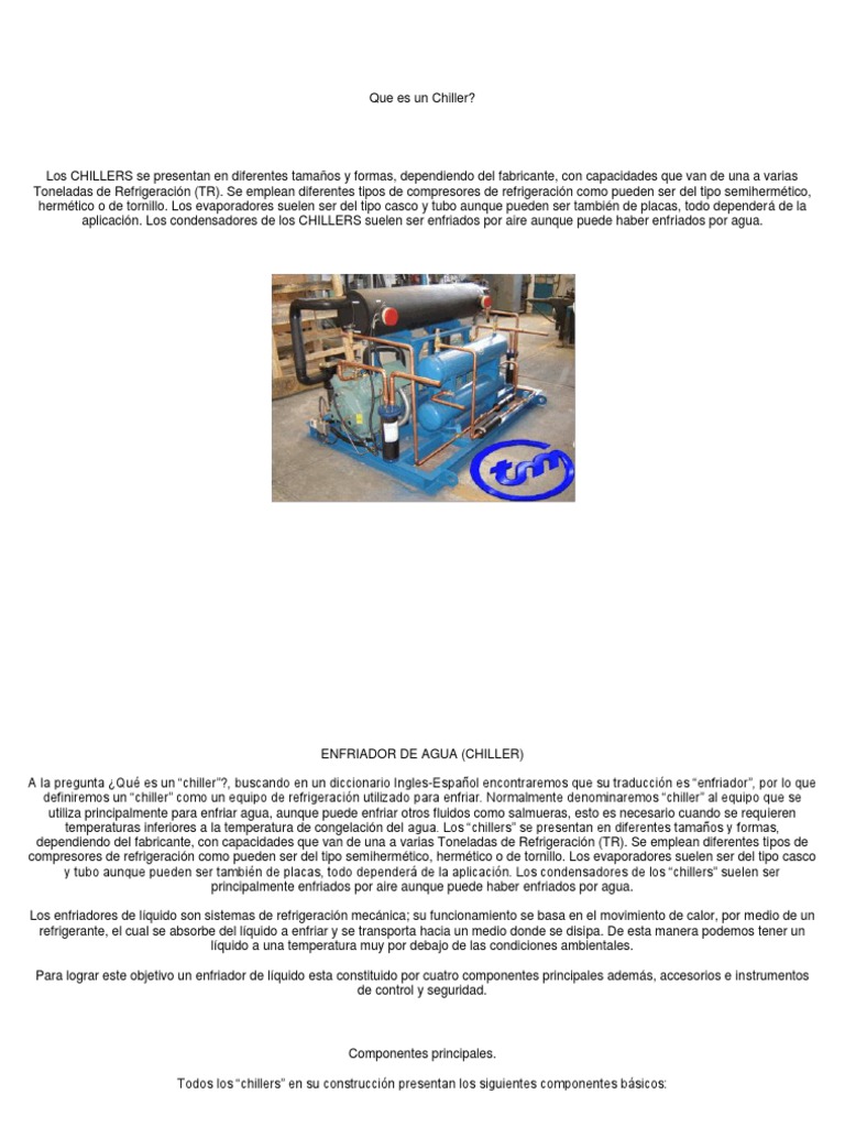 CHILLER QUE ES Y COMO FUNCIONA visual data 3