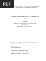 Applied Intertemporal Optimization