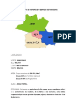 Geografia e Historia Do Estado de Rondonia