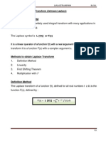 Chapter 5 Laplace Transform