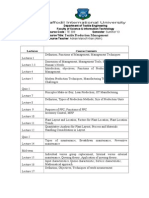 Course Outline (Textile Production Management) TE-309