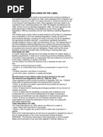 Codex Labelling Standards for Food Additives | PDF