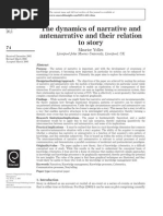 Download The Dynamics of Narrative and Ante Narrative and Their Relation to Story by myolles SN16039872 doc pdf