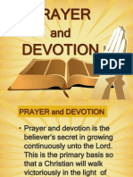 Prayer and Devotion