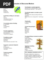 Download Discourse Marker Student Sheet by clasapia SN16040791 doc pdf
