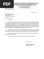 Letter for the Brgy. Captain