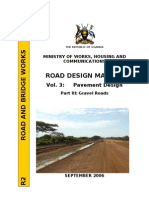 Guide gravel road pavement