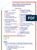 Training in Advanced Telecom With Specialisation in Data Communications