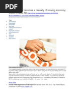 Hotel Industry Becomes a Casualty of Slowing Economy 2013