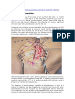 Mr Simon Moyes - Lateral Ligament Instability