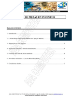 Lista de Piezas en Inventor