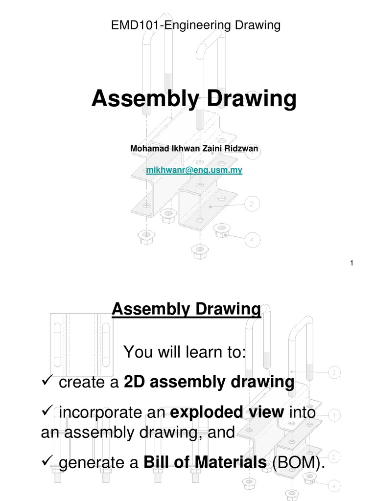 Assembly Drawing | PDF | Technical Drawing | Software