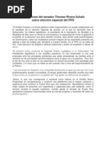 Download Expresiones del senador Thomas Rivera Schatz sobre eleccin especial del PPD by Thomas Rivera Schatz SN160463038 doc pdf