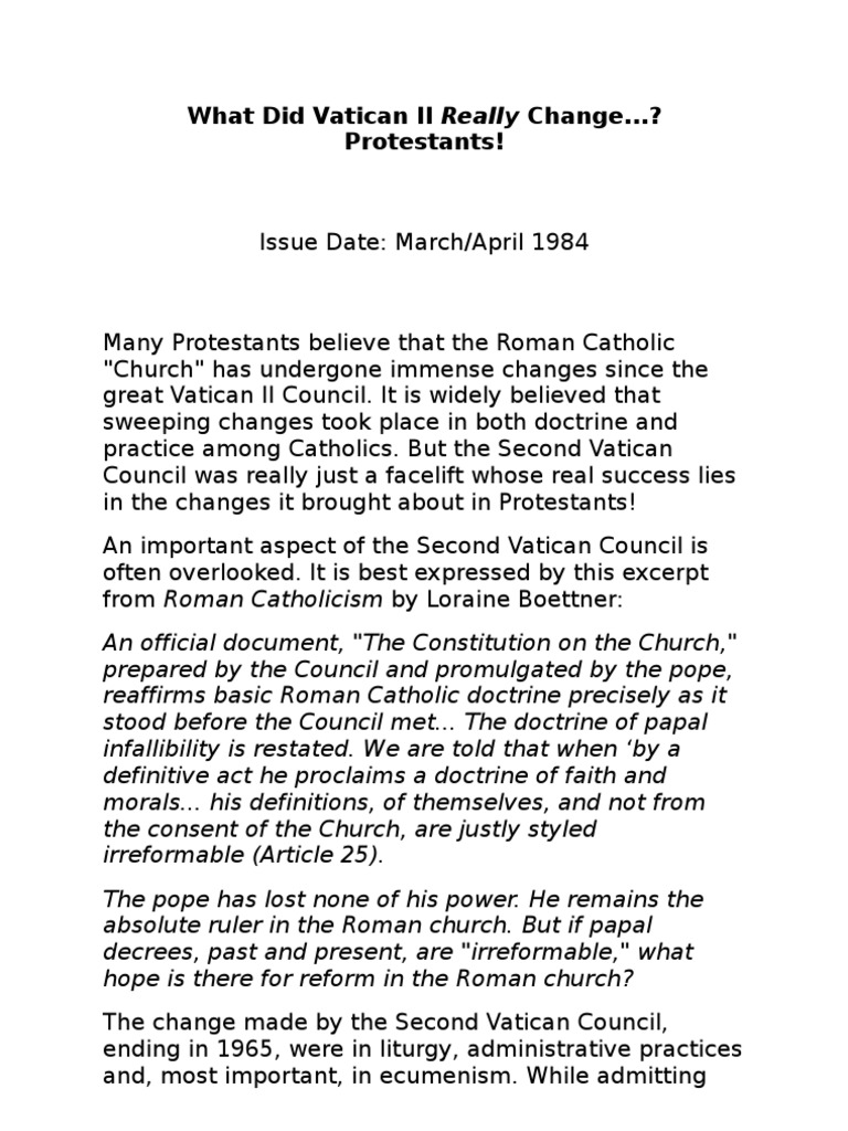 Vatican 2 essay image