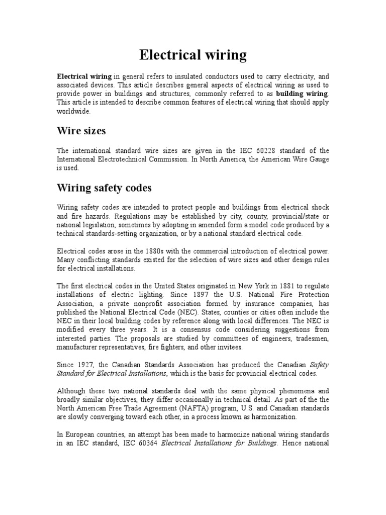 Electrical Wiring PDF Electrical Wiring Insulator (Electricity)
