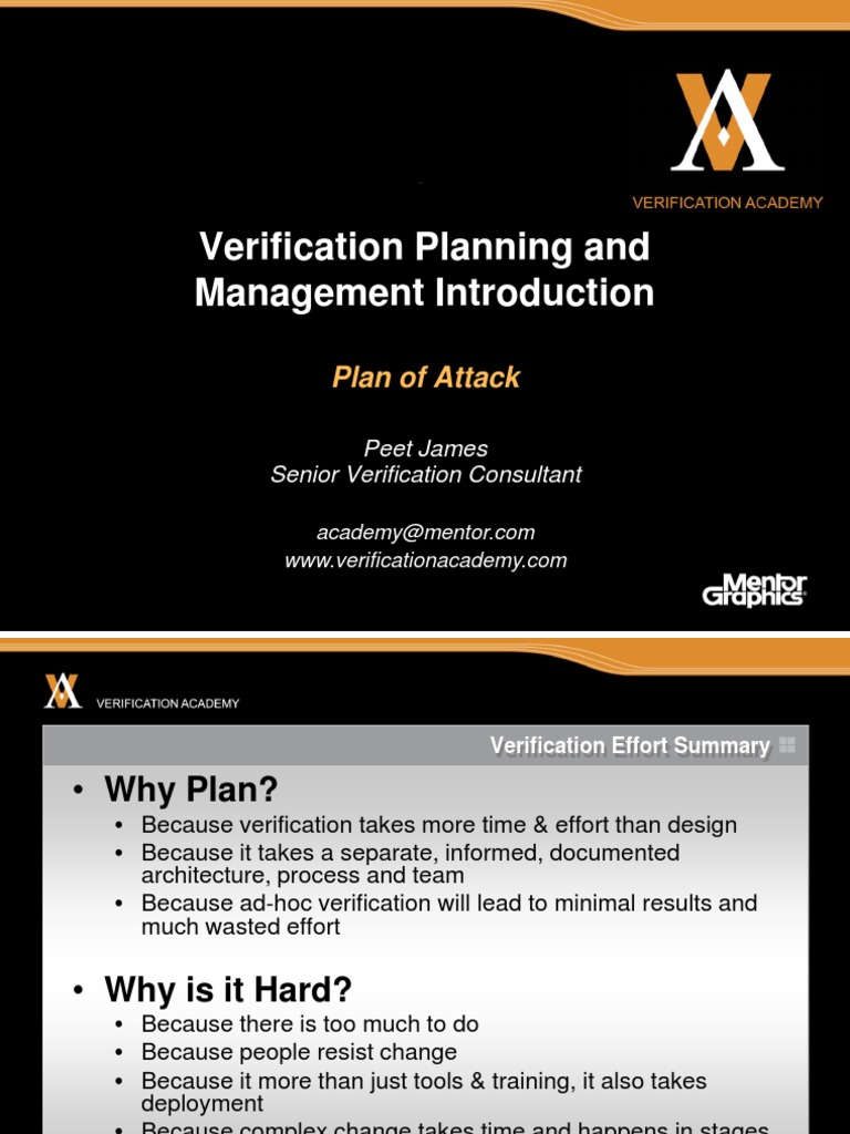 Verification Planning and Management Guide | PDF | Debugging | Computer ...