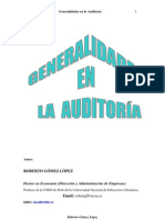 Generalidades en La Auditoria