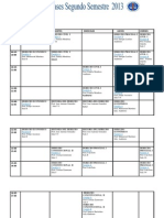 Horario Modificado Segundo Semestre SEGUNDO AÑO