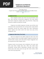 Proposal Kerja Praktek - Pengukuran Line Balancing Pada Industri Manufactur