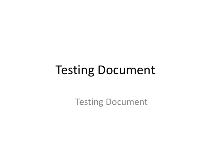 Test | PDF