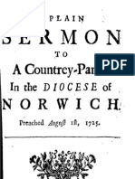 A Plain Sermon to a Country Parish 1725