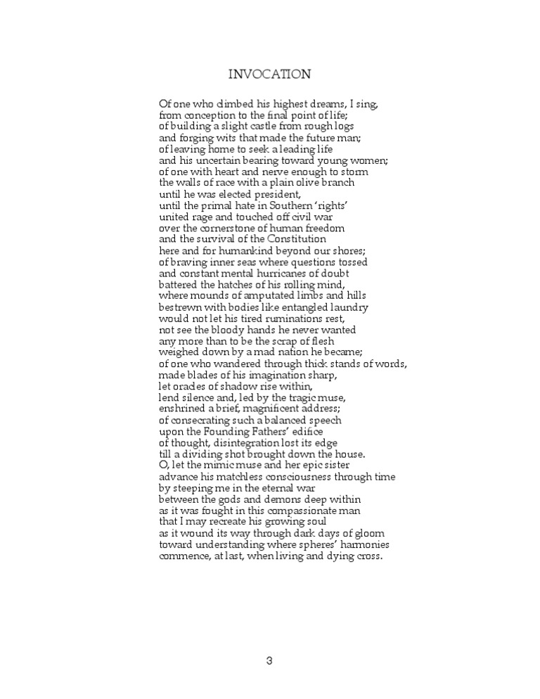 Invocation | PDF | Poetry