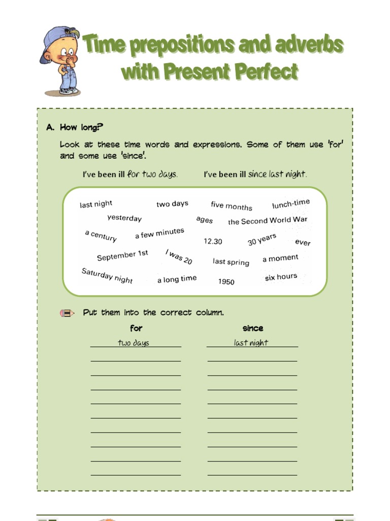 Present Perfect Adverbs and Exercises | PDF