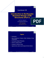 Lecture 14 Introduction To Earthquake Resistant Design of RC Structures (Part I) - 2011 PDF