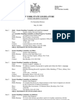 Public Hearing Calendar May 29 2009