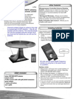 User Manual Radioshack 15-1892 Indoor VHF/UHF/HDTV Antenna With RF Remote Control 2131034