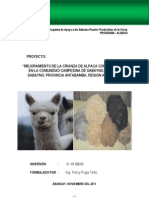 Mejora crianza alpacas Apurímac