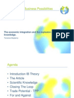 Economic Integration and The Explosion of Scientific Knowledge Presentation.