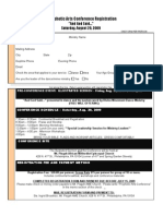 Prophetic Arts Conference Registration Form