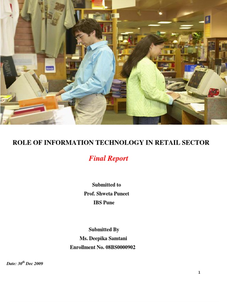 Role of IT in Retail Sector | PDF | Retail | Point Of Sale