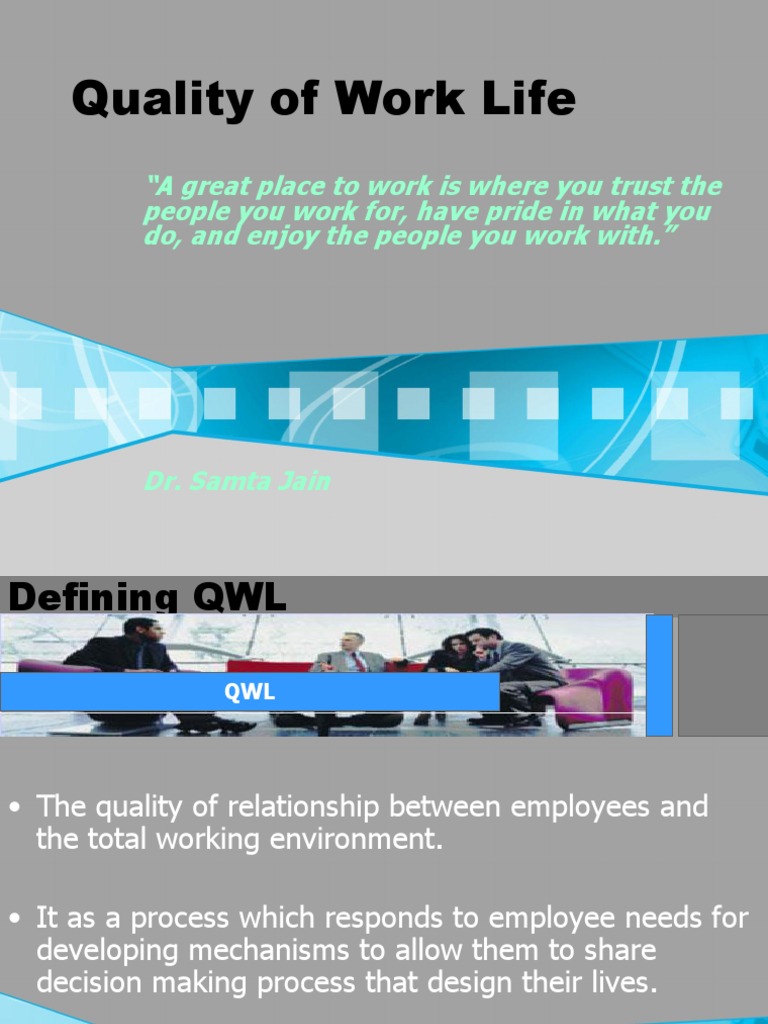 Understanding Quality of Work Life | PDF | Business