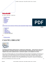 CALCIUL ORGANIC - Medicina Naturii - Numarul 1063 - Anul 2013 - Arhiva - Formula As