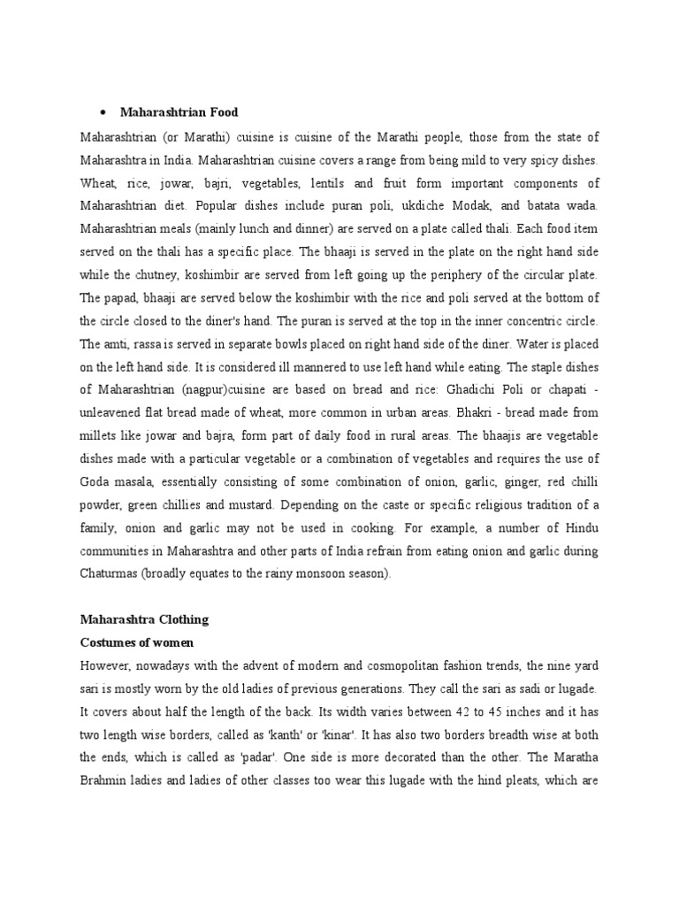 State Maharashtrian Food, Kerala Food, Kerala Clothing, Gujarati Clothing, Maharashtra Clothing