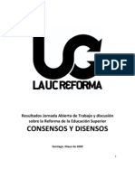 Consensos y Disensos para Votación