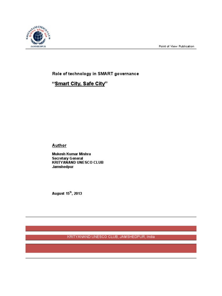 Technology's Role in Smart Governance | PDF | Governance | E Government
