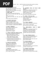 Letras ROL do berço