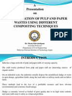 A Presentation On Biodegradation of Pulp and Paper Wastes Using Different Composting Techniques