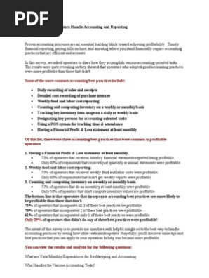 Restaurant Accounting