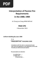 Fire Fighting - Intepretation of Passive Fire Requirement Ubbl 1984