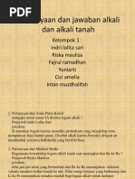 Download Pertanyaan Dan Jawaban Alkali Dan Alkali Tanah by Zaura AnakPertama PakMul SN160699622 doc pdf