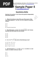 CAT Sample Paper 5