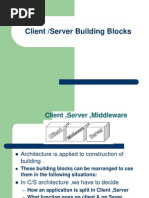 Client Server Building Blocks 